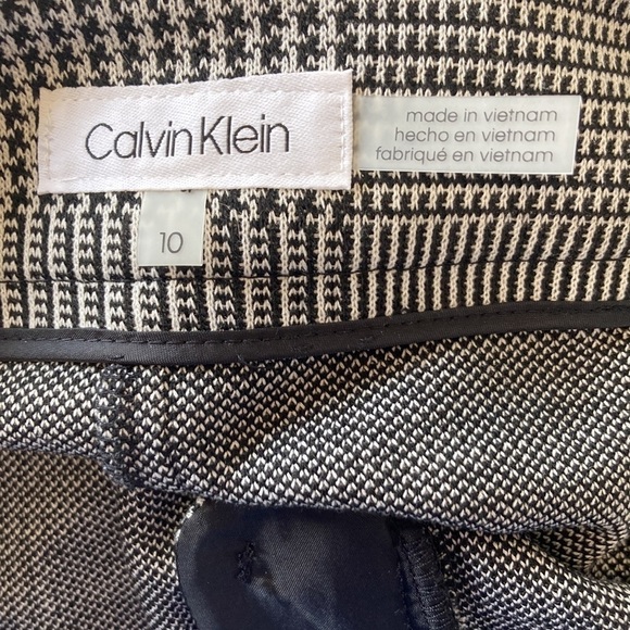 Calvin Klein Size 10 Houndstooth Pants Black and‎ White - Picture 6 of 9